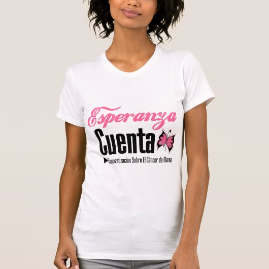 Esperanza Cueta - Cancer De Mama Tシャツ (正面)