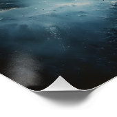 Espiral Cósmica del Océano: Paisaje Marino Surreal ポスター (コーナー)