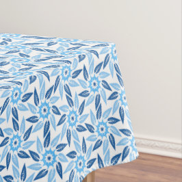 Espiral Floral Azul テーブルクロス