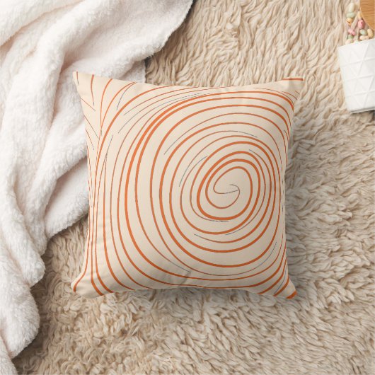 Espiral Naranja クッション (ブランケット)