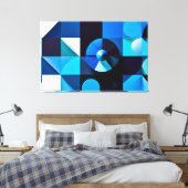 Espirales de Serenidad - Arte Abstracto キャンバスプリント (インサイチュ (寝室))