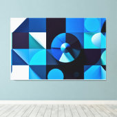 Espirales de Serenidad - Arte Abstracto キャンバスプリント (インサイチュ (ウッドフロア))