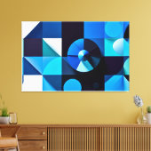 Espirales de Serenidad - Arte Abstracto キャンバスプリント (インサイチュ (リビング))