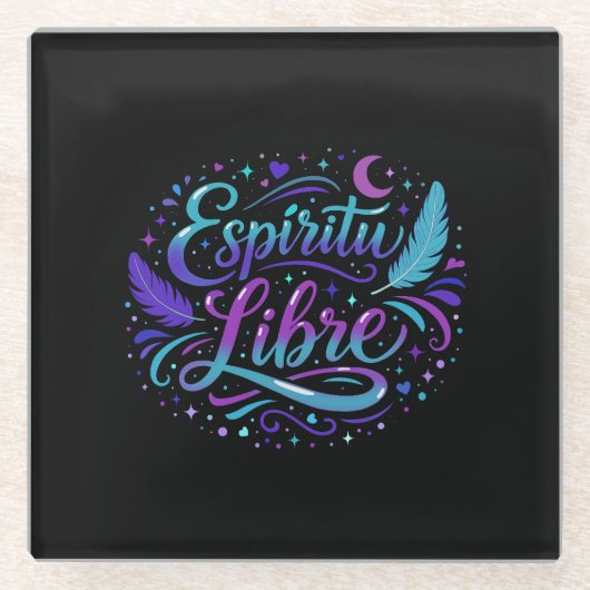 Espíritu libre ガラスコースター (正面)