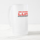 ESPNのコーギー15oz。 曇らされたガラスのマグ フロストグラスビールジョッキ (正面左)