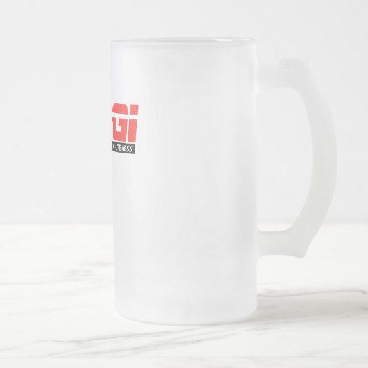 ESPNのコーギー15oz。 曇らされたガラスのマグ フロストグラスビールジョッキ (右)