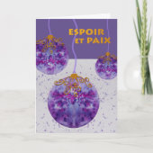 EspoirとPaix、希望および平和のフランスのなクリスマス カード (正面)