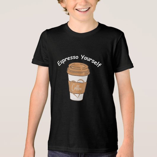 Espressoコーヒー好き トライブレンドTシャツ (正面)