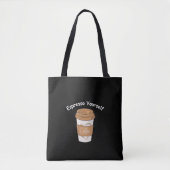 Espressoコーヒー好き トートバッグ (正面)