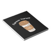 Espressoコーヒー好き ノートパッド (アングル)