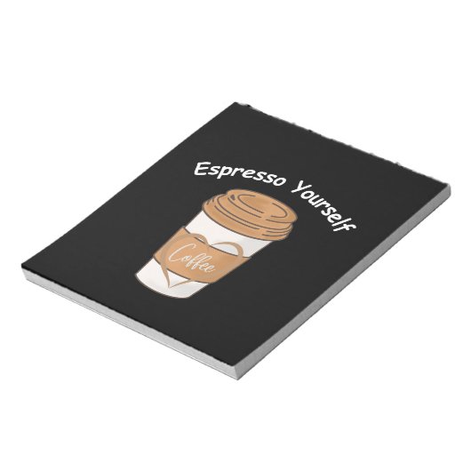 Espressoコーヒー好き ノートパッド (回転)