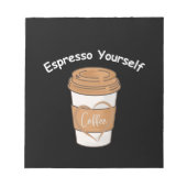 Espressoコーヒー好き ノートパッド (正面)