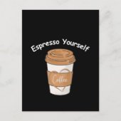 Espressoコーヒー好き ポストカード (正面)
