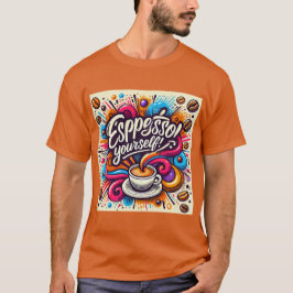 Espresso自分のコーヒーユーモア Tシャツ