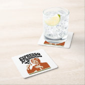 Espresso Aficionado - Java Lover スクエアペーパーコースター (インサイチュ)