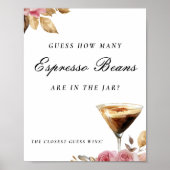 Espresso Beansのブライダルシャワー記号の数を推測 ポスター (正面)