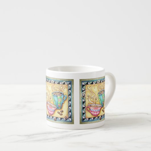 ESPRESSO & CHINA CUPS - COOL BEANS COFFEE ART エスプレッソカップ (正面右)