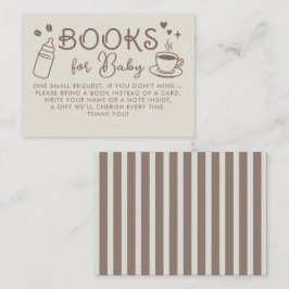 Espresso Coffee Books For Baby Request エンクロージャーカード