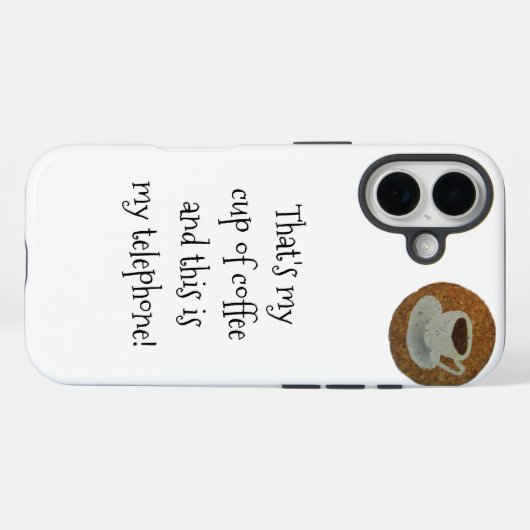 Espresso Coffee iPhone Case Case-Mate iPhoneケース (裏面 (横))