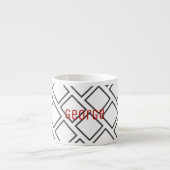 Espresso Coffee Mugカップパーソナライズされたの名前を追加 エスプレッソカップ (正面)
