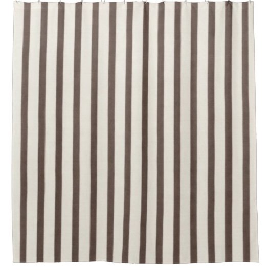 Espresso Cream Cabana シャワーカーテン (正面)