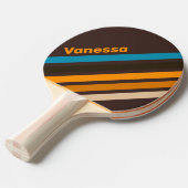 Espresso Drift Angled Striping with Name 卓球ラケット (正面アングル)