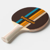 Espresso Drift Pin Striped with Name 卓球ラケット (正面アングル)