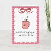 Espresso How Much I love You Greeting Card カード (正面)