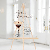 Espresso Martini愛はブライダルシャワーの兆候を醸造している アクリルサイン