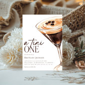 Espresso Martini A Tini One Baby Shower 招待状