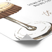 Espresso Martini Bridal Recipe Cards Sign, Recipe  ポスター (角)