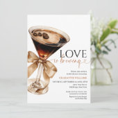 Espresso Martini Bridal Shower 招待状 (スタンド正面)