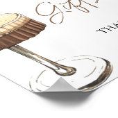 Espresso Martini Bridal Shower Cards & Gifts Sign ポスター (角)