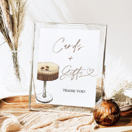 Espresso Martini Bridal Shower Cards & Gifts Sign ポスター