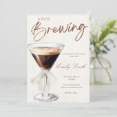 Espresso Martini Bridal Shower Invitation  招待状 (スタンド正面)