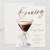 Espresso Martini Bridal Shower Invitation  招待状 (正面/裏面)