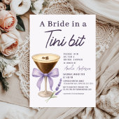 Espresso Martini Bride in a Tini Bit Bridal Shower 招待状
