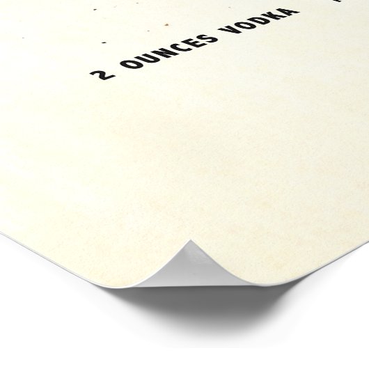 Espresso Martini Cocktail Poster Classic ポスター (角)