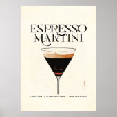 Espresso Martini Cocktail Poster Classic ポスター (正面)