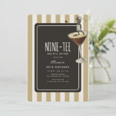 Espresso Martini Golf Themed 90th Birthday 招待状 (スタンド正面)