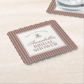 Espresso Martini Love Brewing Coffee Bridal Shower ペーパーコースター (アングル)