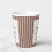 Espresso Martini Love Brewing Coffee Bridal Shower 紙コップ (左)