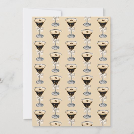 Espresso Martini Love is Brewing Bridal Shower 招待状 (裏面)