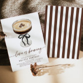 Espresso Martini Love Is Brewing Bridal Shower 招待状