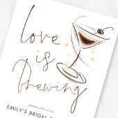 Espresso Martini Love is Brewing Bridal Shower 招待状