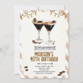 Espresso Martini party invitation 招待状 (正面)