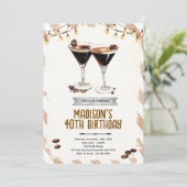 Espresso Martini party invitation 招待状 (スタンド正面)