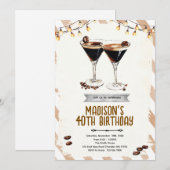 Espresso Martini party invitation 招待状 (正面/裏面)