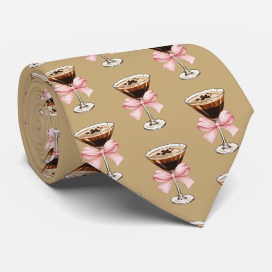 Espresso Martini Pattern ネクタイ (ロール)