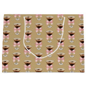 Espresso Martini Pattern ラージペーパーバッグ (正面)
